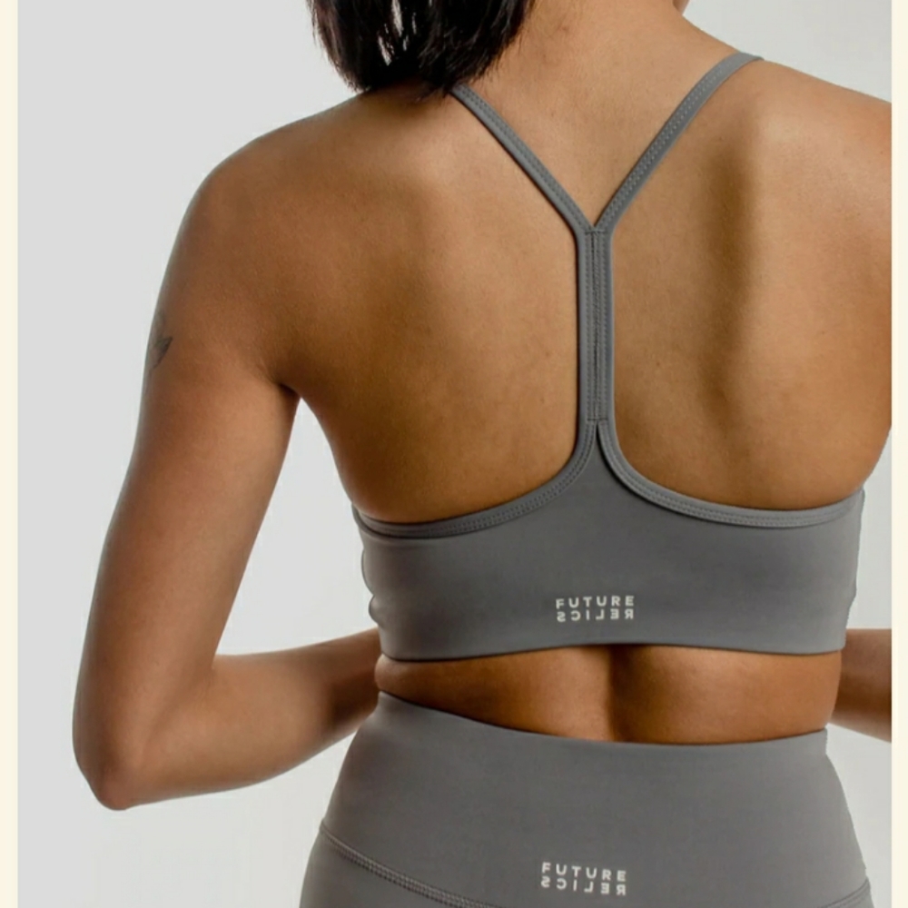 Future Relics "The Awakening Bra" in "Asphalt"  Sports Bra, Small